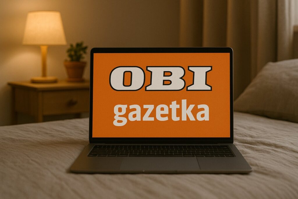 OBI gazetka - online na laptopie